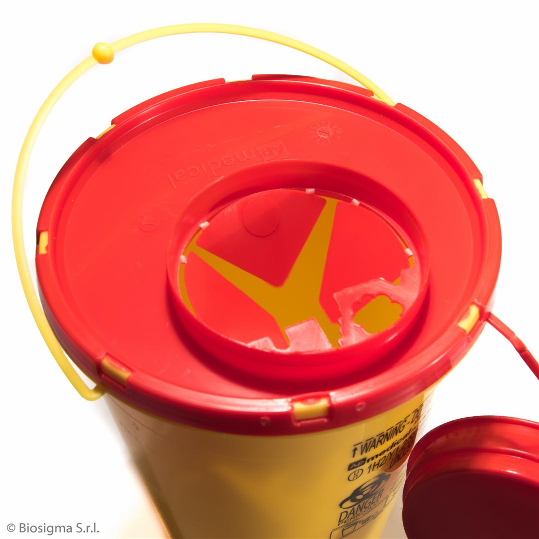 Biosigma BSC305 contenitore rifiuti 2 l coperchio rosso