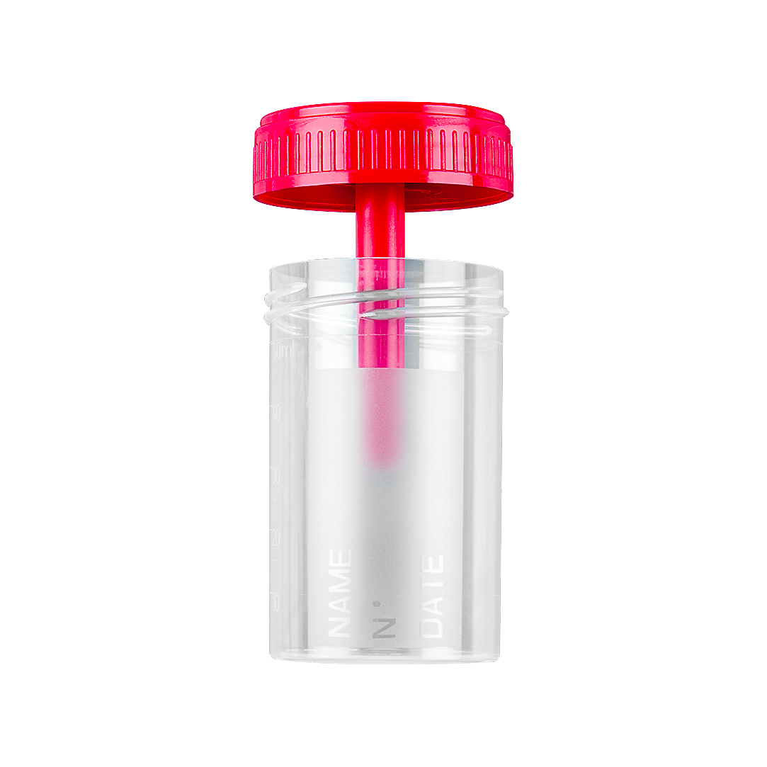 FL Medical Promed 25160 contenitore feci 60 ml tappo bianco