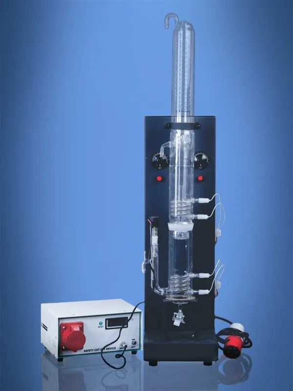 Glassco Distillatore Acqua in Quarzo Doppio Stadio Verticale