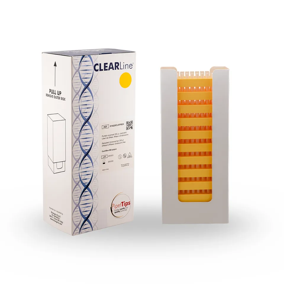 Biosigma CLEARLine 014220CLSFREH puntali universali rack 96
