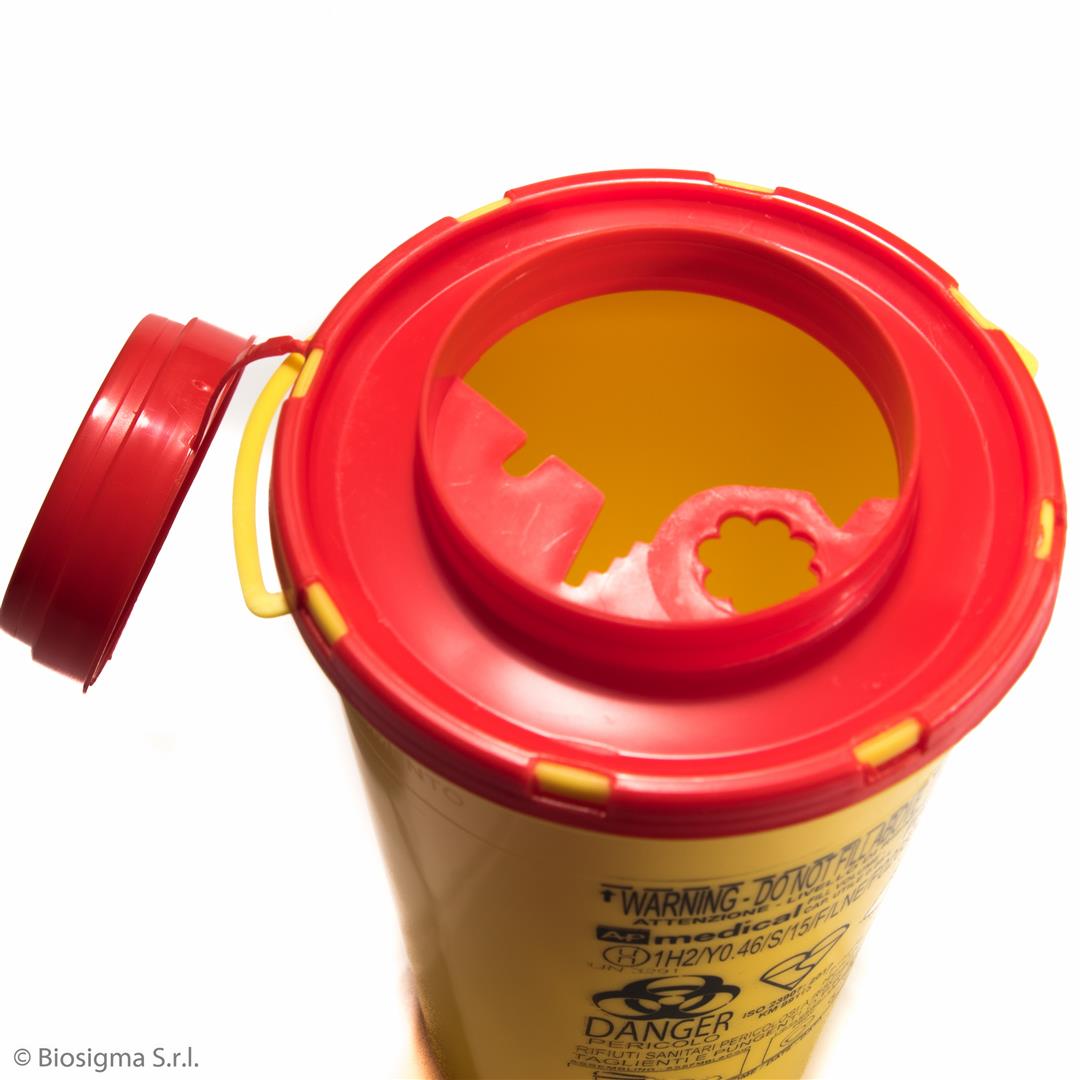Biosigma BSC303 contenitore rifiuti 0,8 L coperchio rosso