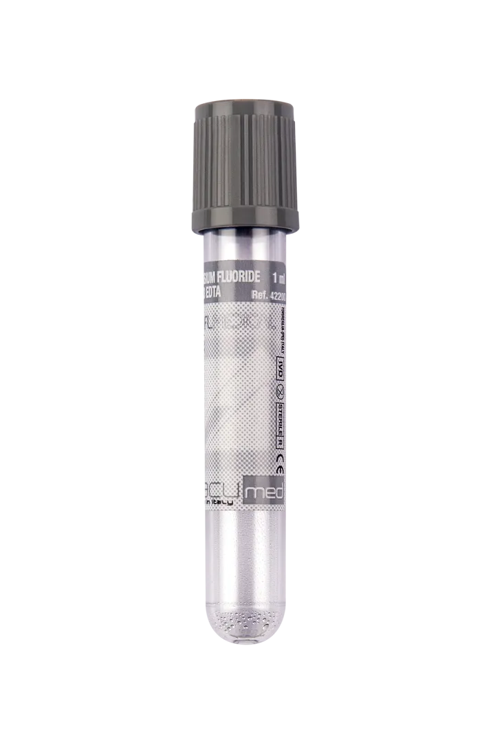FL MEDICAL Vacumed 42200 provetta fluoruro EDTA 1 ml grigia