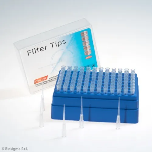 Biosigma ClearLine 037640TCL puntali 0,1-10 µl low binding 10x96 pz