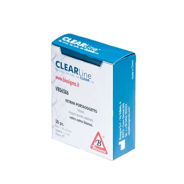 Biosigma CLEARLine VBS6583 vetrino 26x76 mm vetro bianco