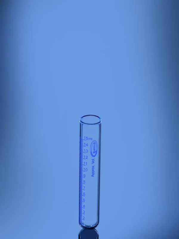 Glassco Provetta Centrifuga Fondo Tondo Graduata Vetro
