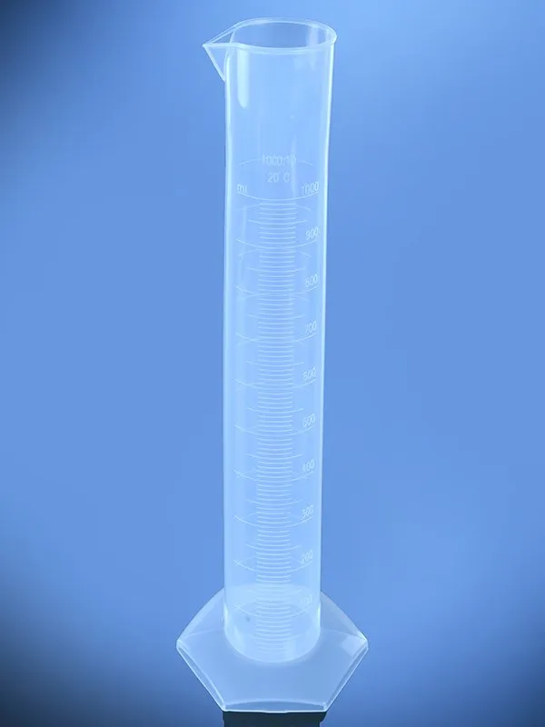 Glassco Cilindro graduato plastica base esagonale