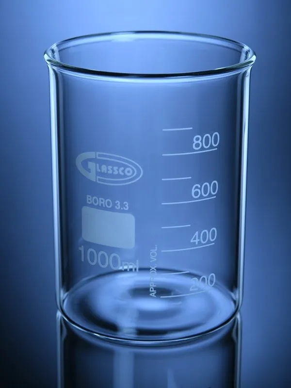 Glassco Becher Disintegrazione Compresse Vetro