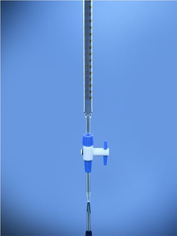 Glassco buretta classe B rubinetto PTFE