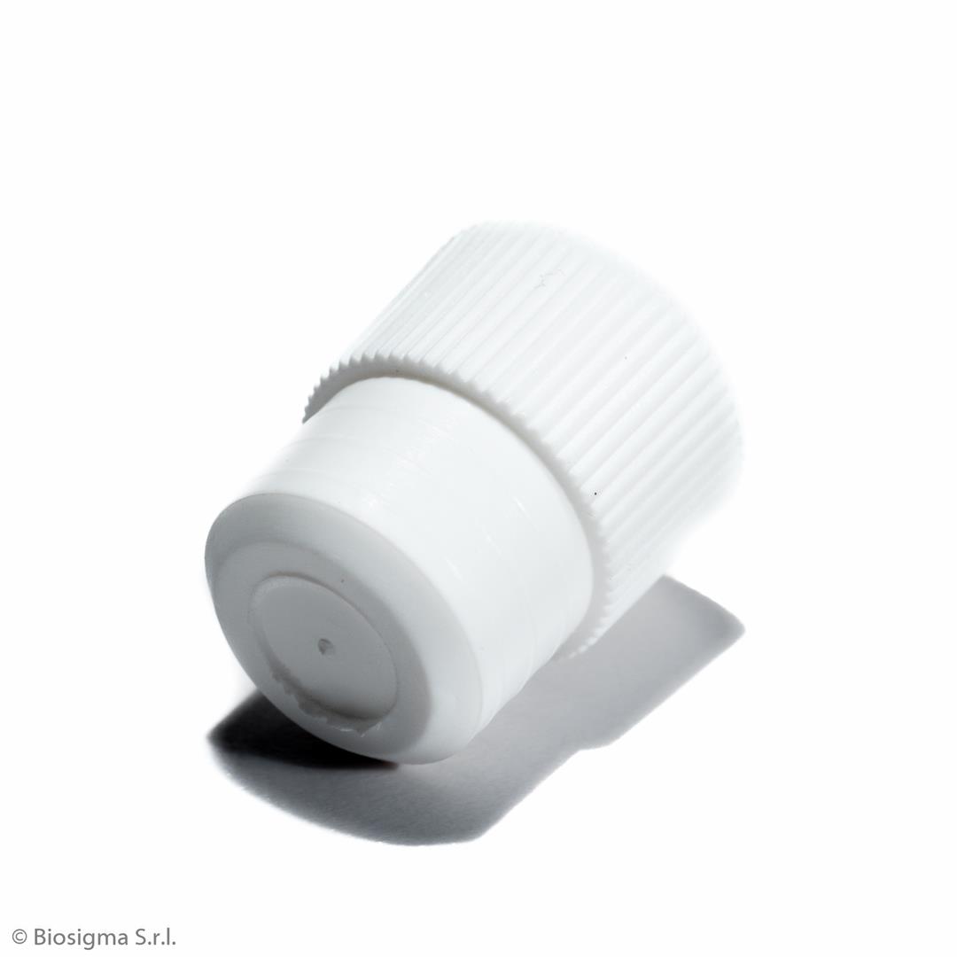 Biosigma BSO026 tappo provette PE 16 mm bianco