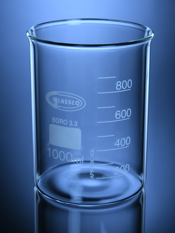 Glassco Becher Disintegrazione Compresse Vetro