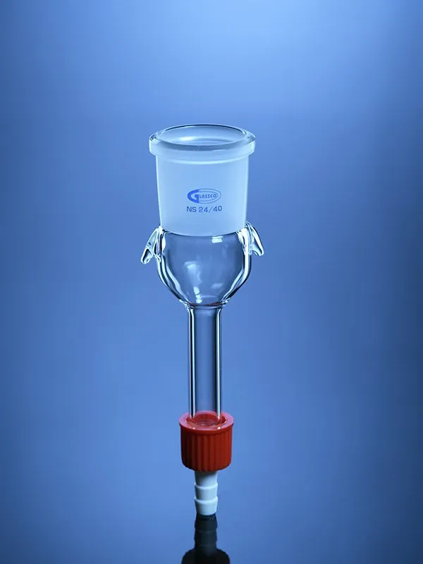 Glassco adattatore tubo dritto vetro ASTM