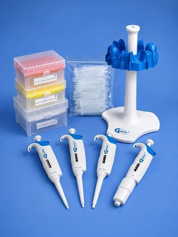 Glassco LEO Kit 4 micropipette principianti laboratorio