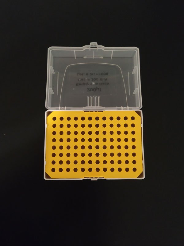 Glassco rack vuoto per puntali plastica laboratorio