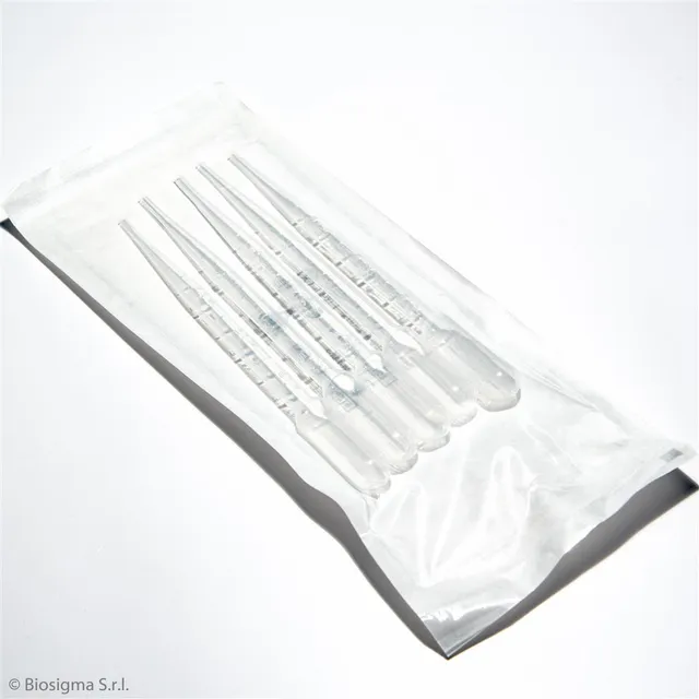 Biosigma BSV137 pipetta Pasteur 3 ml sterile 5 pz