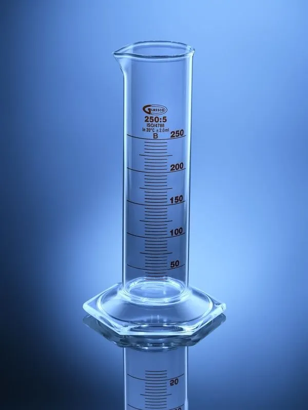 Glassco Cilindro Graduato Classe B Forma Bassa Vetro