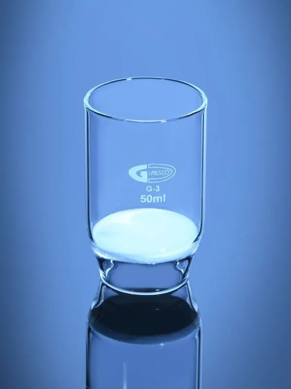 Glassco ASTM crogiolo filtrante sinterizzato vetro