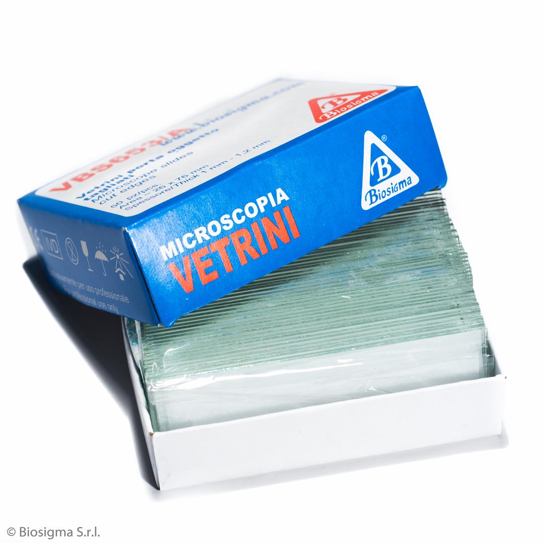 Biosigma VBS653/A vetrini portaoggetti 26x76 molati