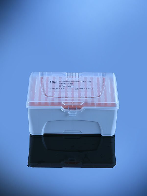 Glassco puntali sterili senza filtro rack micropipette