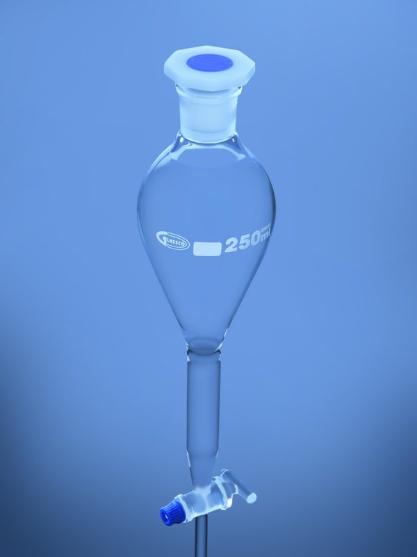 Glassco Imbuto Separatore Gilson Vetro Rubinetto Vetro