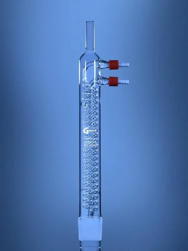 Glassco Dimroth condensatore vetro Soxhlet reflux