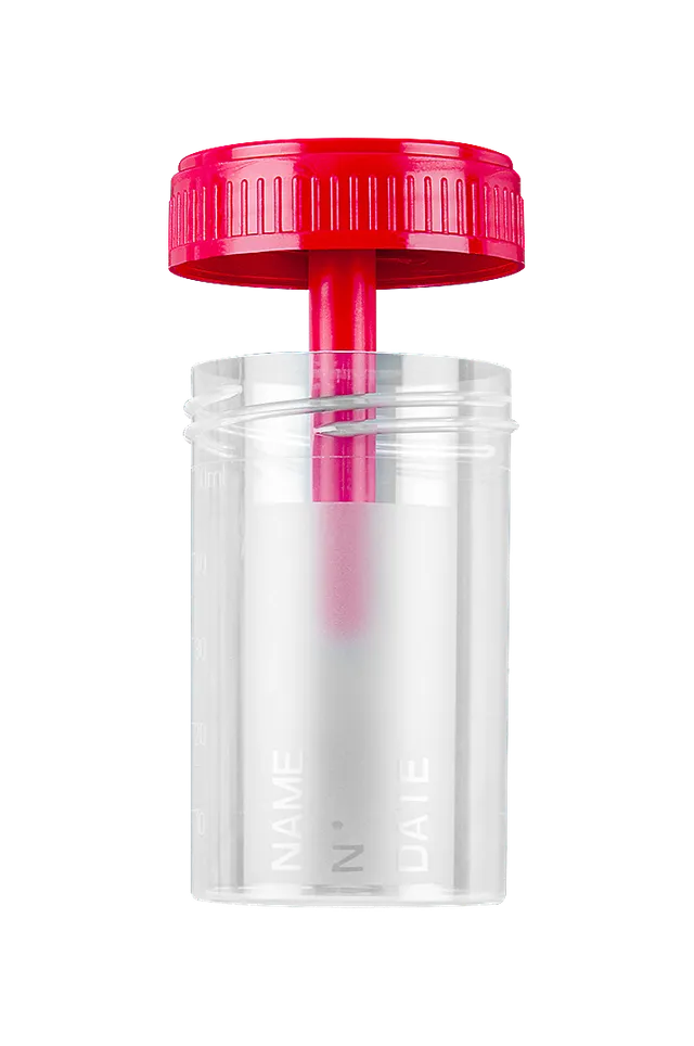 FL Medical Promed 25160 contenitore feci 60 ml tappo bianco