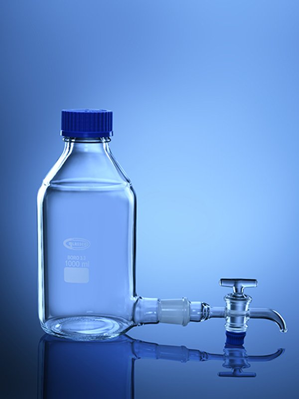 Glassco bottiglia aspiratore GL45 con rubinetto