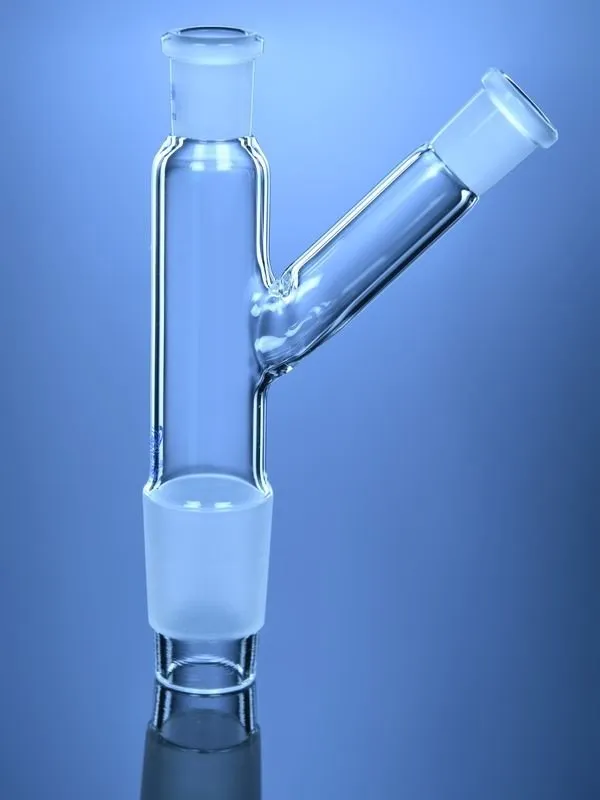 Glassco adattatore vetro a due colli verticale