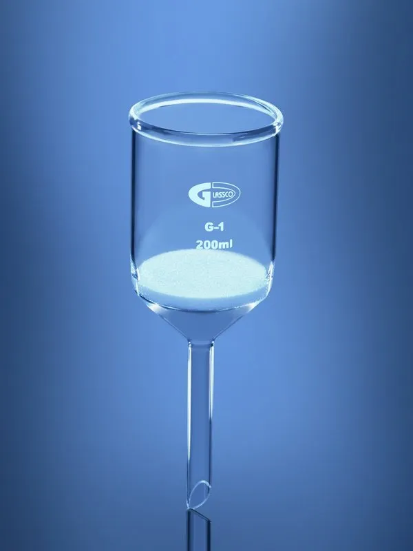 Glassco ASTM Imbuto Buchner Vetro Setto Sinterizzato