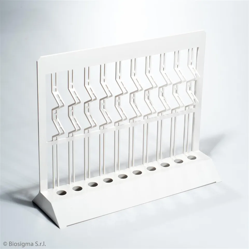 Biosigma BSV011 portaprovette VES 10 posti in ABS