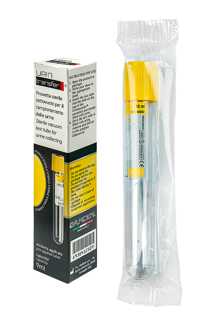 FL Medical Vacumed provetta urina sottovuoto 10 ml senza additivo