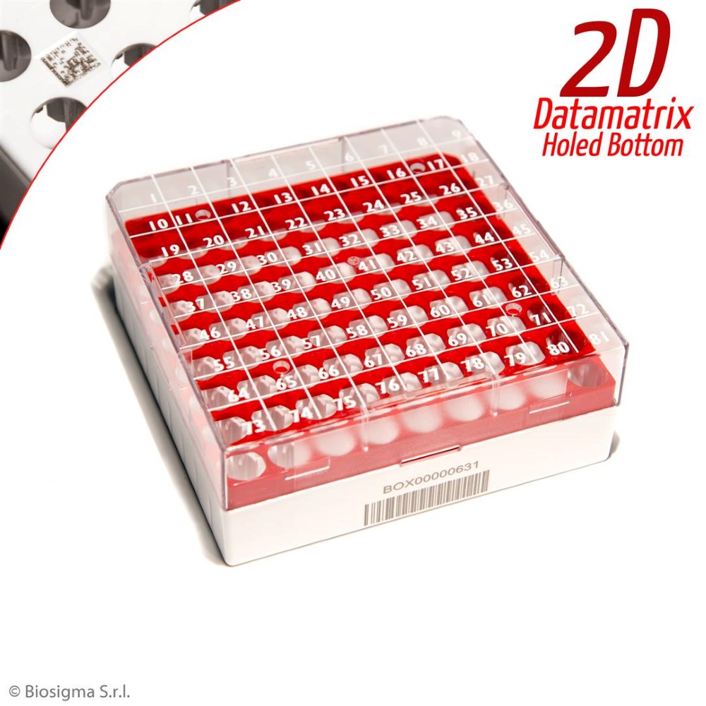 Biosigma CryoGen BSM580612D/RO box criogenico 81 posti rosso