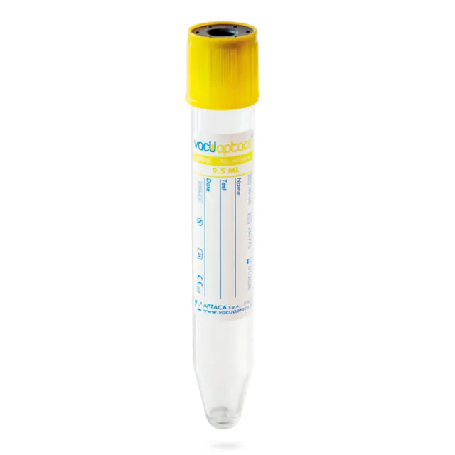 Biosigma BV079 provetta urine conica 9,5 ml tappo giallo