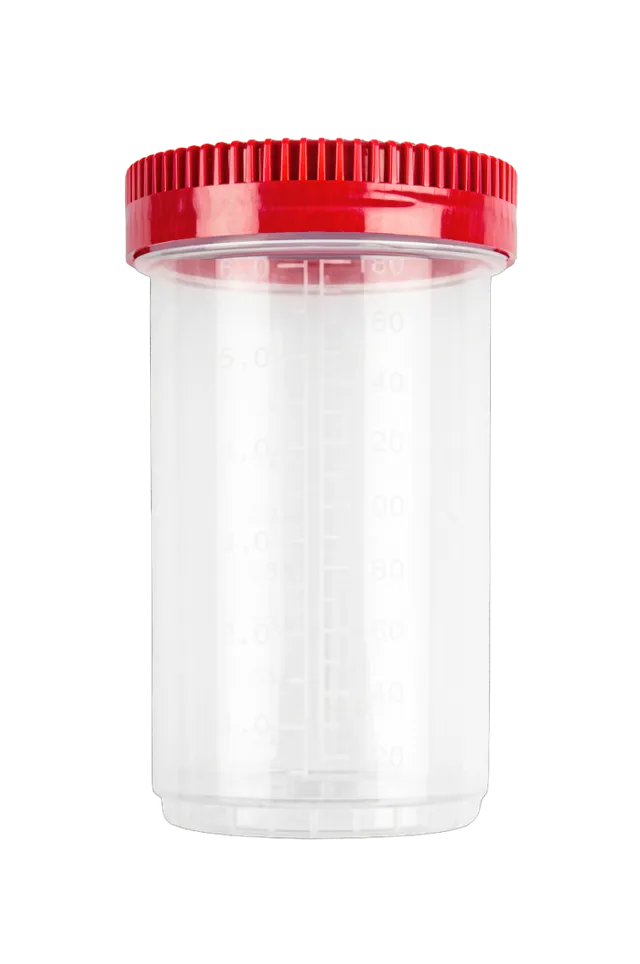 FL Medical Protainer 180 ml contenitore cilindrico con tappo a vite