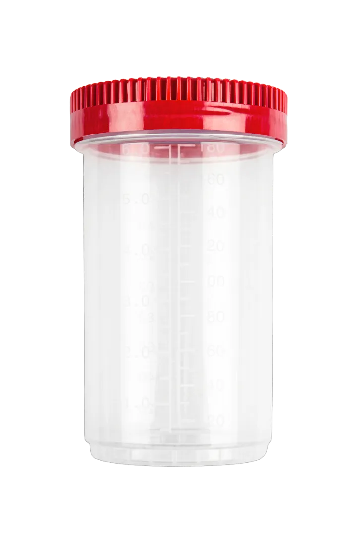 FL Medical Protainer 180 ml contenitore cilindrico con tappo a vite