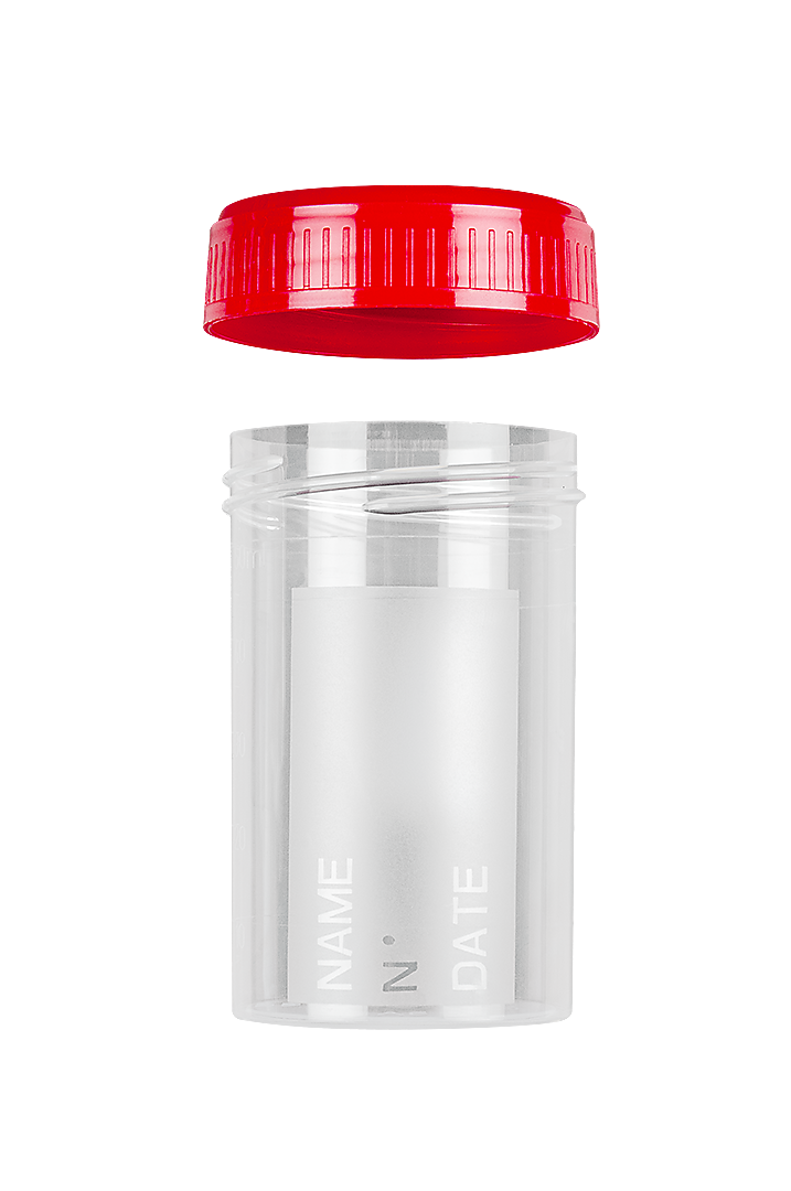 FL MEDICAL Promed 25180 Contenitore urina 60 ml tappo bianco vite