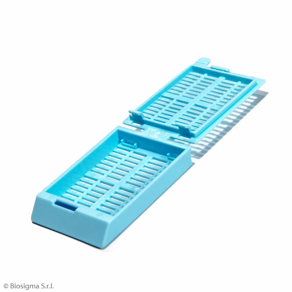 Biosigma BSI1028 cassette inclusione POM azzurro chiaro