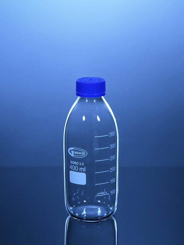 Glassco bottiglia vetro collo GL32 laboratorio