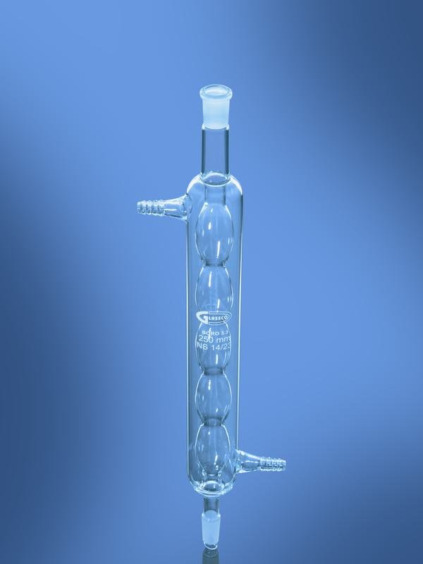 Glassco Allihn condensatore vetro ASTM