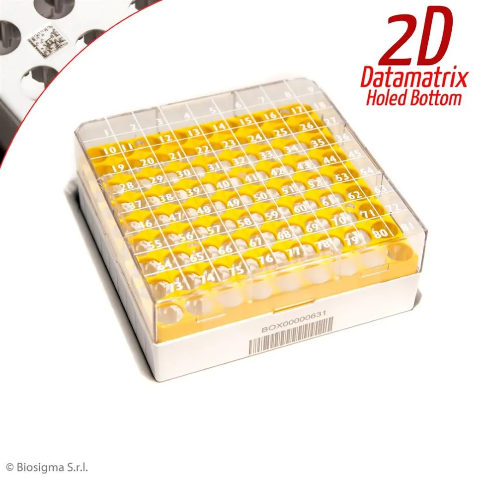 Biosigma BSM580612D/G box criogenico 81 posti giallo 2 ml