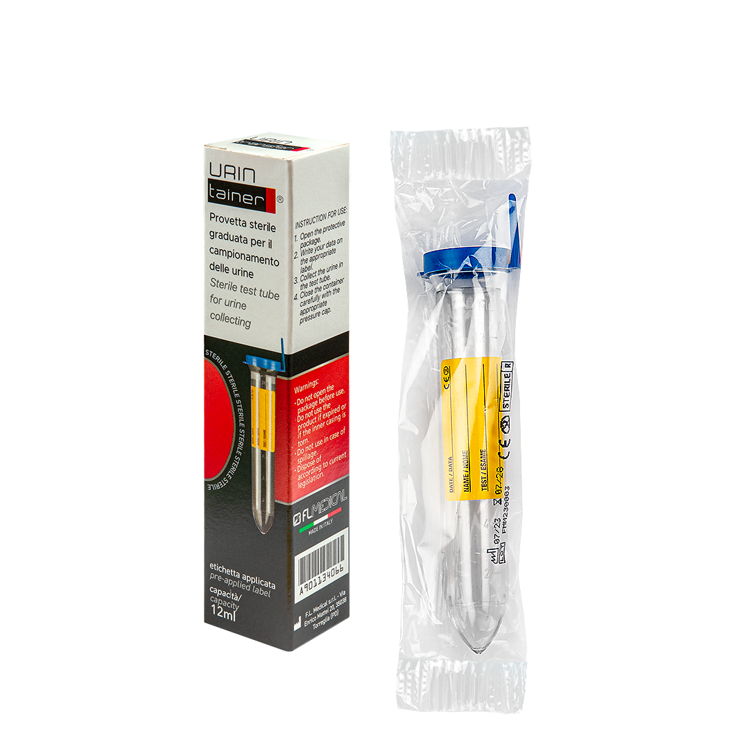 FL Medical Promed 25190 provetta urina 12 ml con etichetta