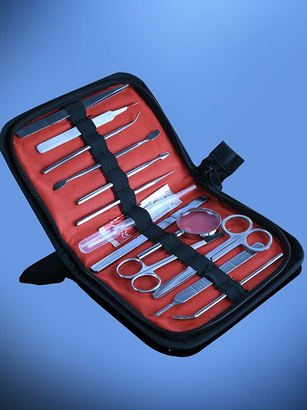 Glassco Dissecting Set strumenti per dissezione in metallo