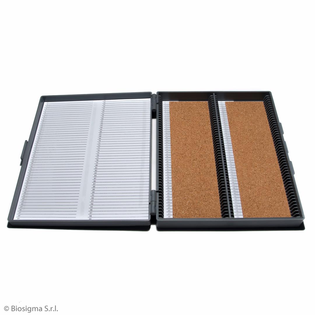 Biosigma BSL278 scatola portavetrini 100 posti ABS 20x16 cm