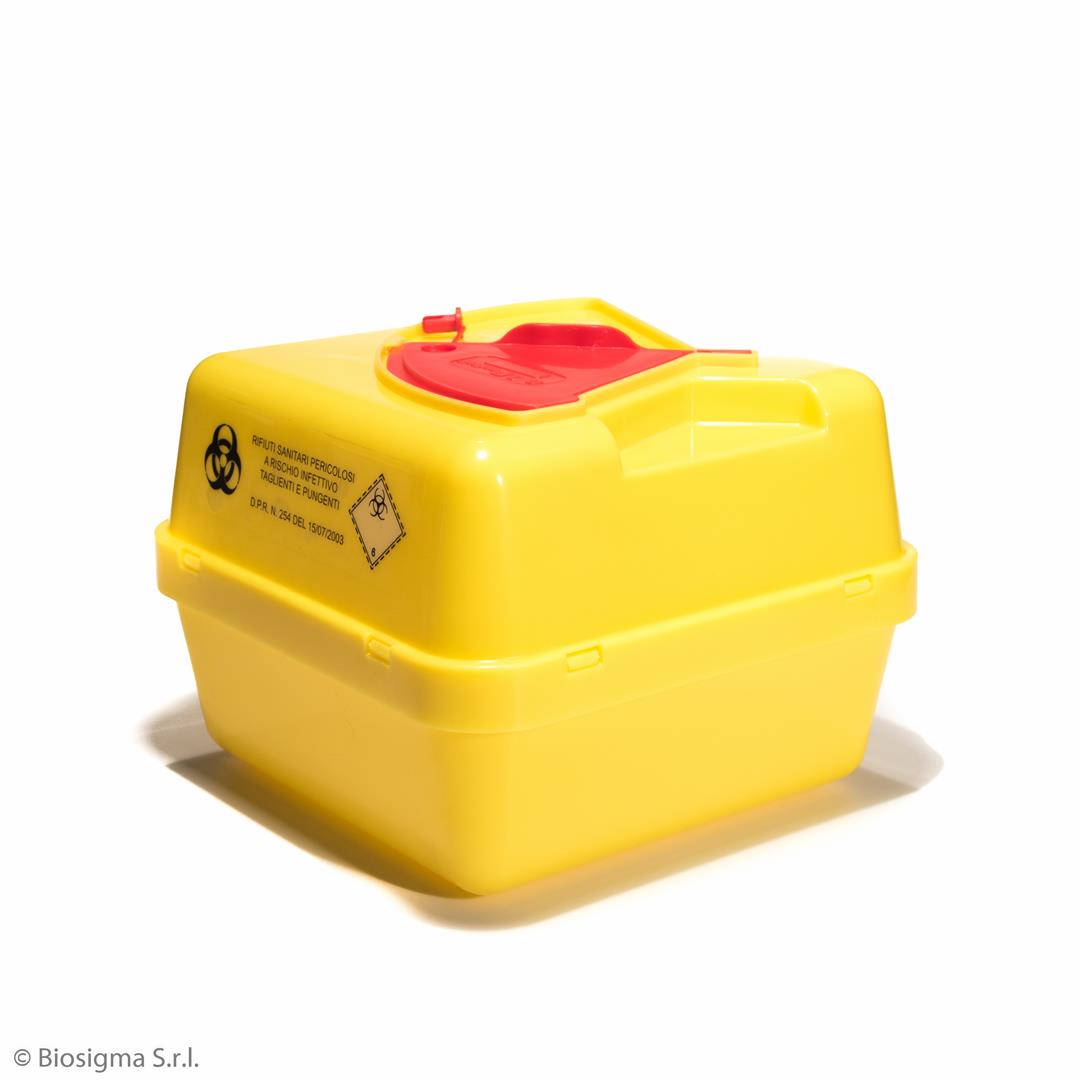 Biosigma BSC301 contenitore rifiuti 3 l coperchio rosso