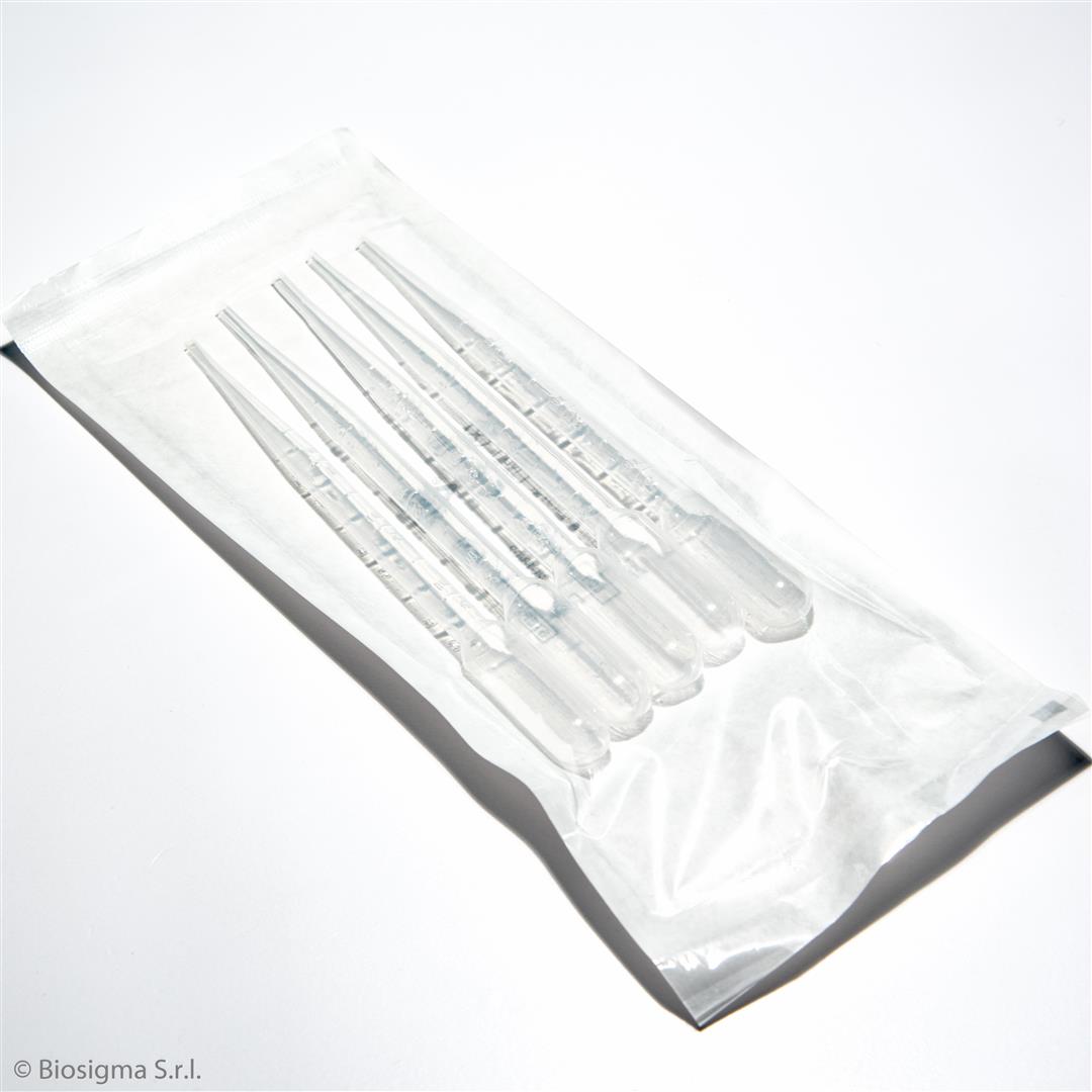 Biosigma BSV137 pipetta Pasteur 3 ml sterile 5 pz