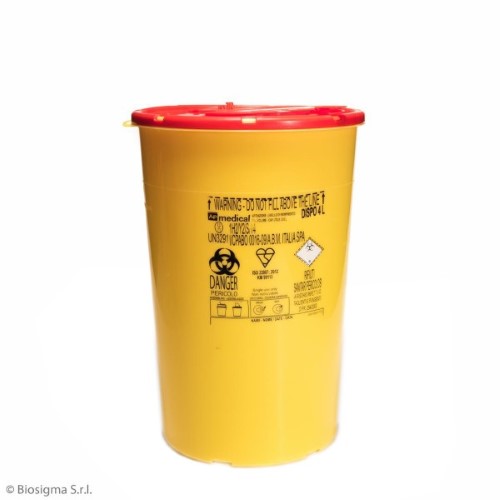 Biosigma BSC312 contenitore rifiuti 12 L coperchio rosso