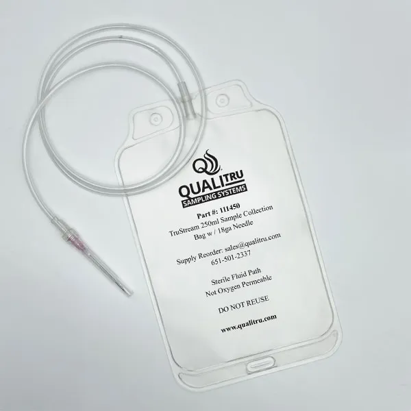 QualiTru TruStream 250 ml/18G sacca campionamento 100 pezzi sterile