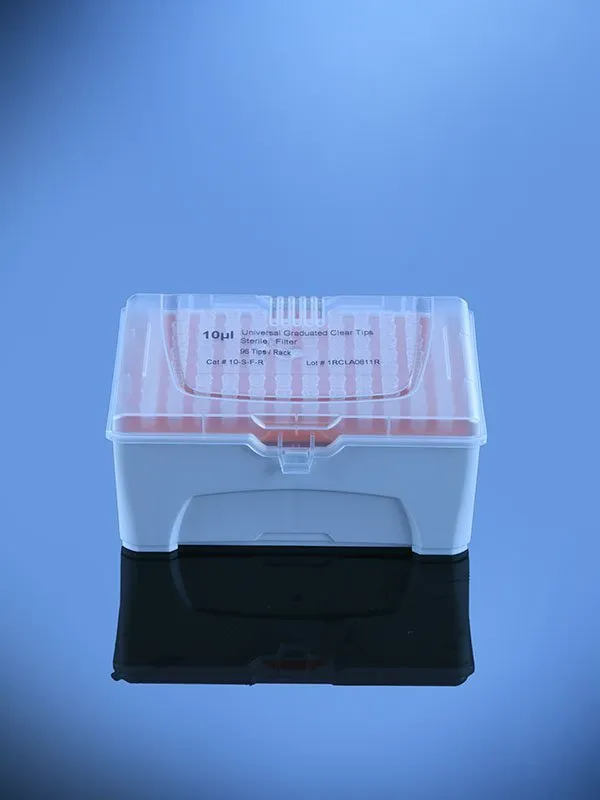 Glassco puntali sterili senza filtro rack micropipette