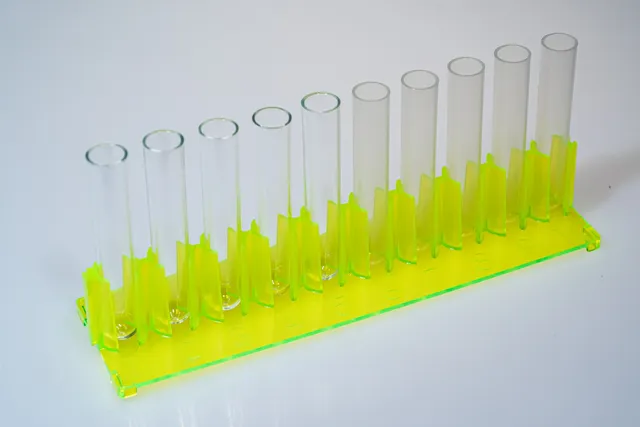Biosigma BSV023 Rack Modulare Portaprovette 10 Posti Verde 13x75