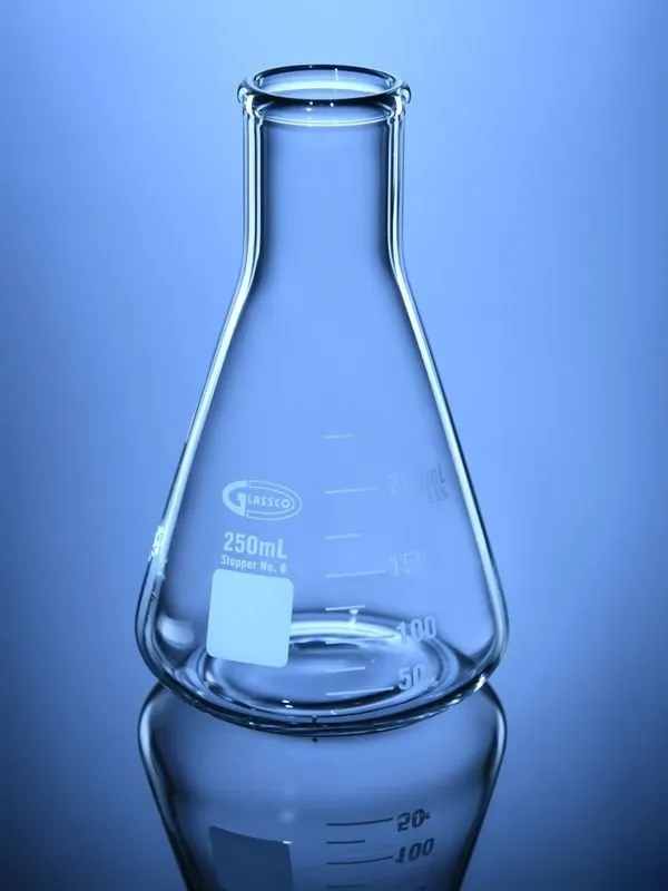 Glassco beuta Erlenmeyer vetro collo stretto ASTM