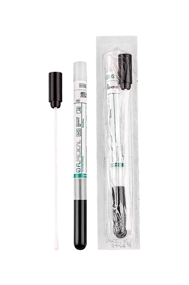 FL Medical Promed 26071 tampone rayon Amies carbone